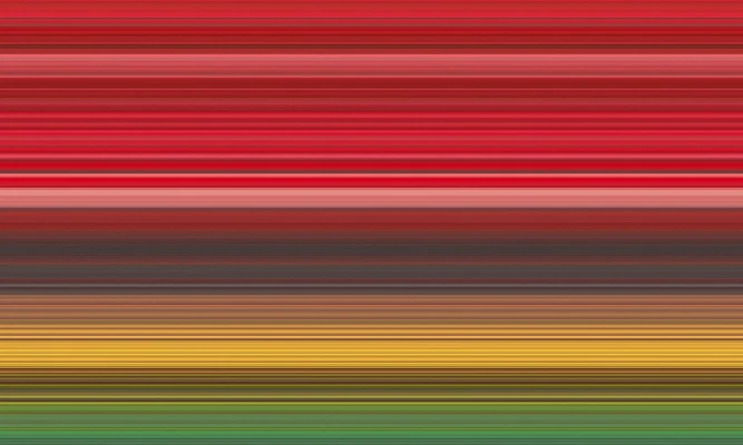 Abstract horizontal bands of colour in red, pink, grey, yellow, olive and green, forming a layered, striped composition.