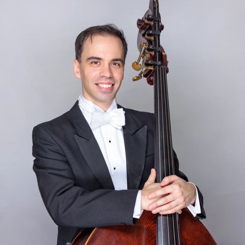 Robert Brawley with his double bass