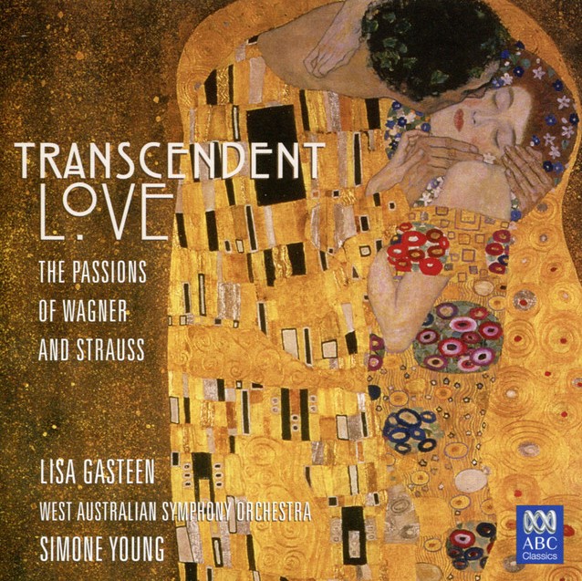 CD cover, Transcendent Love, featuring Gustav Klimt painting The Kiss