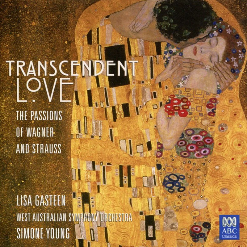 CD cover, Transcendent Love, featuring Gustav Klimt painting The Kiss